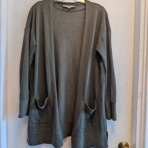 LOFT Olive Green Lightweight Tissue Cardigan